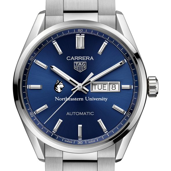 Northeastern Men's TAG Heuer Carrera with Blue Dial & Day-Date Window - Image 1