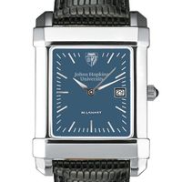 Johns Hopkins Men's Blue Quad Watch with Leather Strap