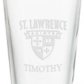 St. Lawrence University 16 oz Pint Glass- Set of 2 - Image 3
