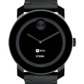 NYU Stern Men's Movado BOLD with Leather Strap - Image 1