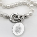 Naval Academy Pearl Necklace with USNA Sterling Silver Charm - Image 2