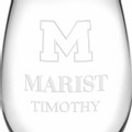 Marist Stemless Wine Glasses Made in the USA - Set of 2 - Image 3