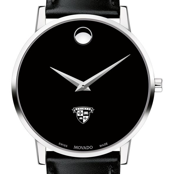 St. Lawrence Men's Movado Museum with Leather Strap - Image 1