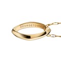 Georgetown Monica Rich Kosann Poesy Ring Necklace in Gold - Image 3