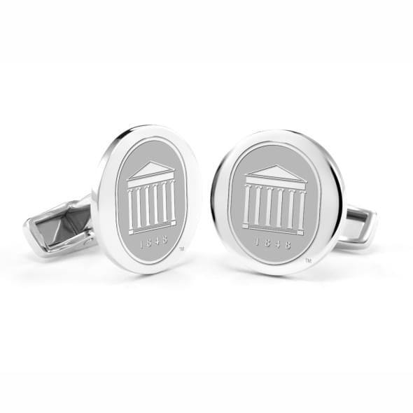University of Mississippi Cufflinks in Sterling Silver - Image 1