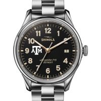 Texas A&M Shinola Watch, The Vinton 38mm Black Dial