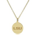 LSU 18K Gold Pendant & Chain - Image 2
