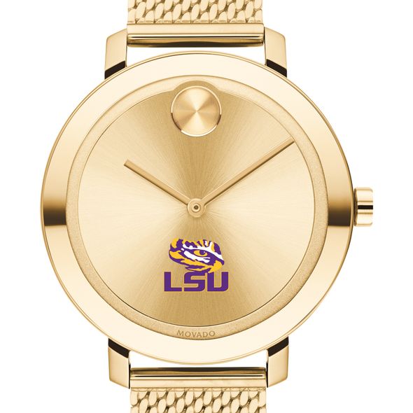 LSU Women's Movado Bold Gold with Mesh Bracelet - Image 1