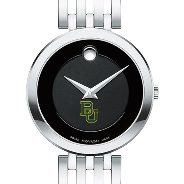 Baylor University Women's Movado Esparanza Stainless Steel Museum with Bracelet