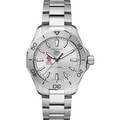 Boston College Men's TAG Heuer Steel Aquaracer with Silver Dial - Image 2