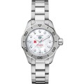 Rutgers Women's TAG Heuer Steel Aquaracer with Diamond Dial - Image 2