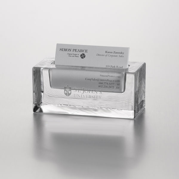 St. John's Glass Business Cardholder by Simon Pearce