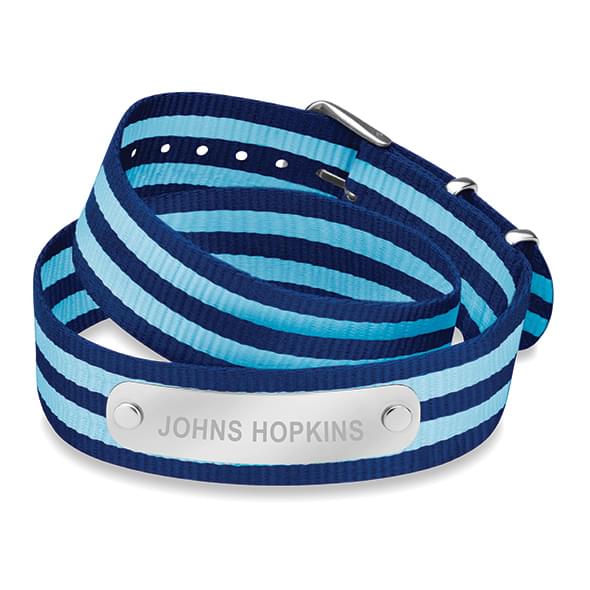 Johns Hopkins University Double Wrap NATO ID Bracelet