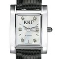 KKG Women's Mother of Pearl Quad Watch with Diamonds & Leather Strap - Image 2