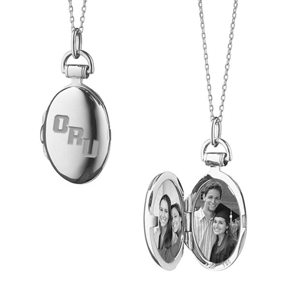 Oral Roberts Monica Rich Kosann Petite Locket in Silver - Image 1