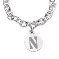 Northwestern Sterling Silver Charm Bracelet - Image 2