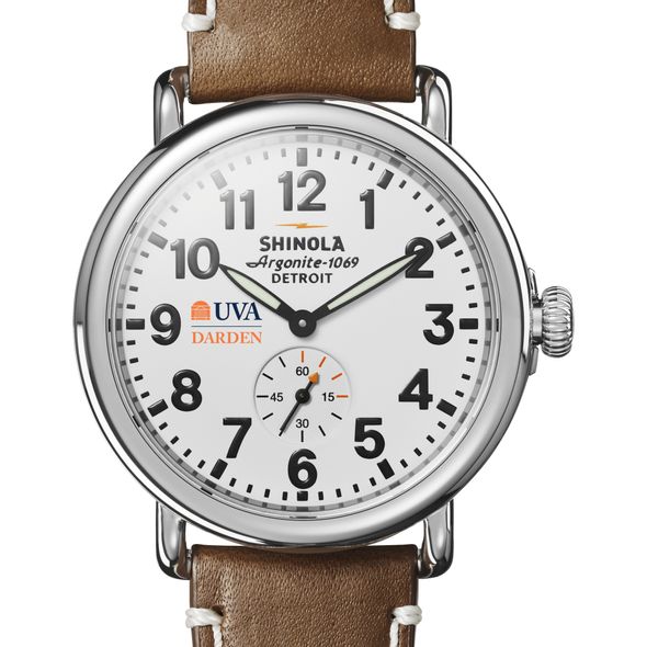 UVA Darden Shinola Watch, The Runwell 41mm White Dial - Image 1