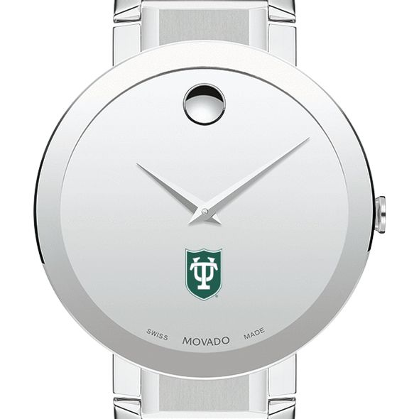 Tulane University Men's Movado Sapphire Museum with Bracelet