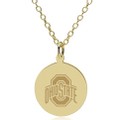 Ohio State 18K Gold Pendant & Chain - Image 1