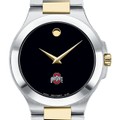 Ohio State Men's Movado Collection Two-Tone Watch with Black Dial - Image 1