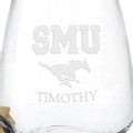 SMU Stemless Wine Glasses - Set of 2 - Image 3