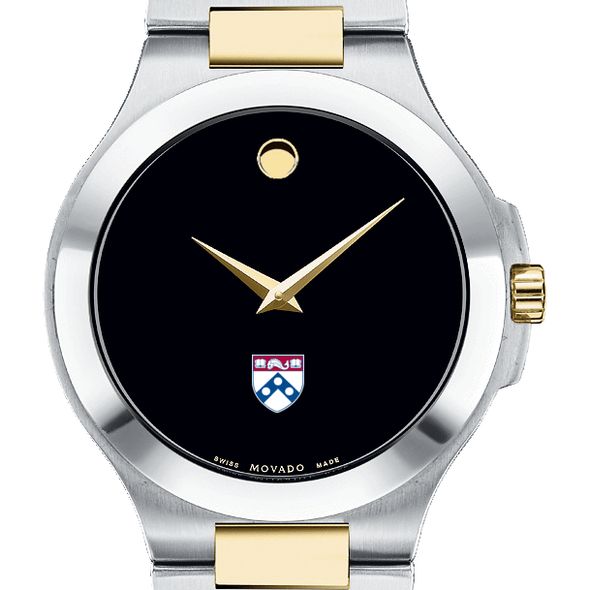 Penn Men's Movado Collection Two-Tone Watch with Black Dial - Image 1