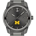 University of Michigan Men's Movado BOLD Gunmetal Grey with Date Window - Image 1