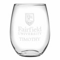 Fairfield Stemless Wine Glasses Made in the USA - Set of 2 - Image 1