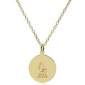 Ball State 18K Gold Pendant & Chain - Image 2