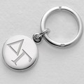 Delta Gamma Sterling Silver Insignia Key Ring - Image 1