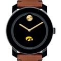 University of Iowa Men's Movado BOLD with Brown Leather Strap - Image 1