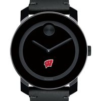 Wisconsin Men's Movado BOLD with Leather Strap