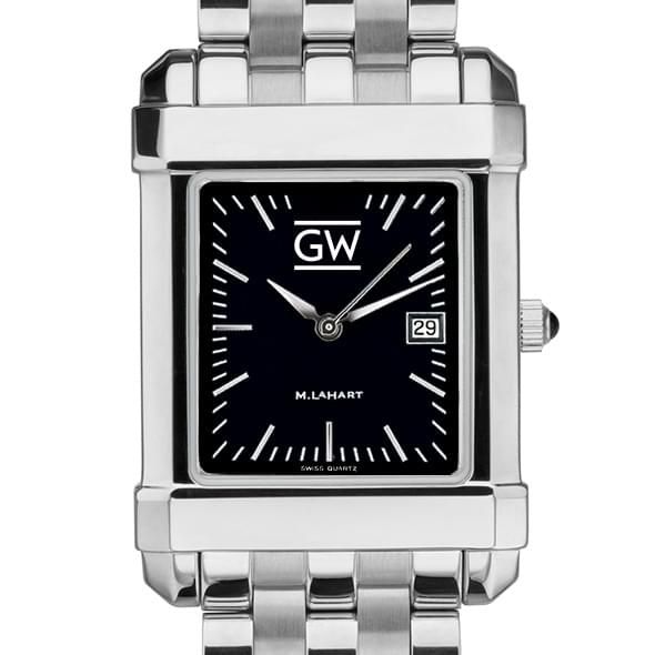 George Washington Men's Black Quad with Bracelet