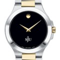 Saint Joseph's Men's Movado Collection Two-Tone Watch with Black Dial - Image 1