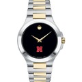 Nebraska Men's Movado Collection Two-Tone Watch with Black Dial - Image 2