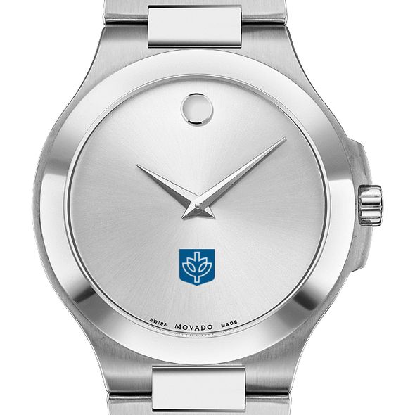DePaul Men's Movado Collection Stainless Steel Watch with Silver Dial - Image 1
