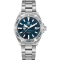click to view Dartmouth College Men's TAG Heuer Steel Aquaracer with Blue Dial - Image 2