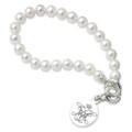 William & Mary Pearl Bracelet with Sterling Silver Charm - Image 1