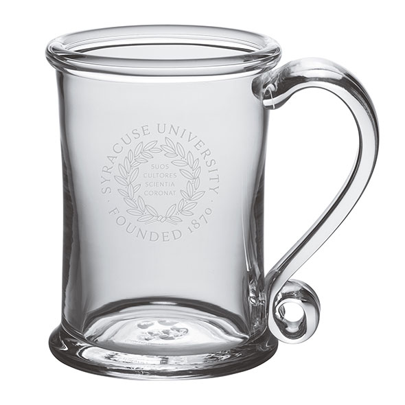 Syracuse University Glass Tankard by Simon Pearce