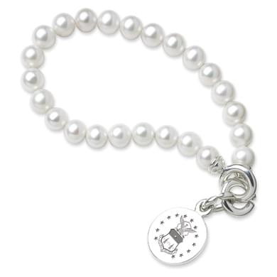 Air Force Academy Pearl Bracelet with Sterling Charm