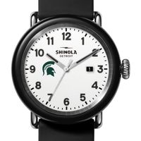 Michigan State University Shinola Watch, The Detrola 43mm White Dial at M.LaHart & Co.