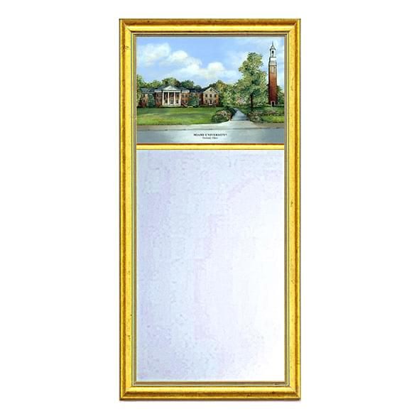 Miami University Eglomise Mirror with Gold Frame