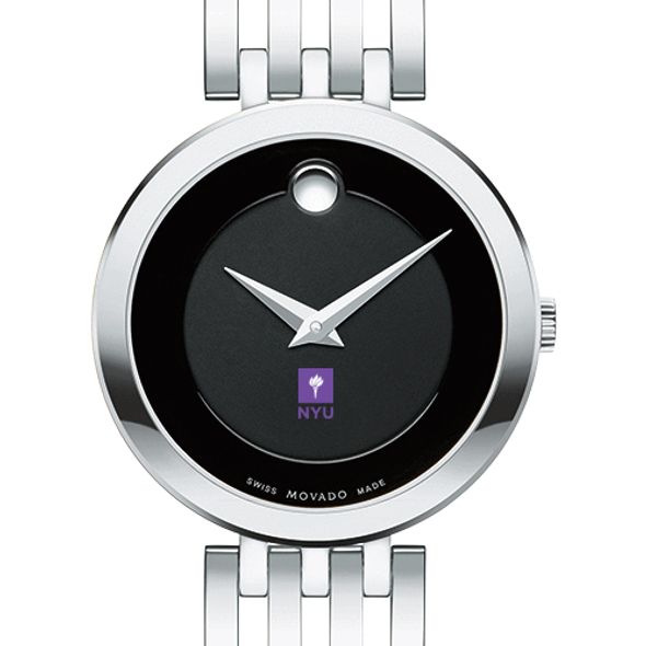 New York University Women's Movado Esparanza Stainless Steel Museum with Bracelet