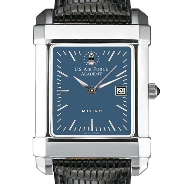 USAFA Men's Blue Quad Watch with Leather Strap