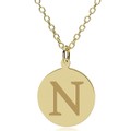 Northwestern 14K Gold Pendant & Chain - Image 1