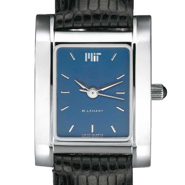 MIT Women's Blue Quad Watch with Leather Strap
