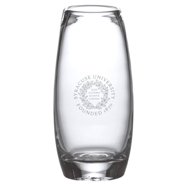 Syracuse University Glass Addison Vase by Simon Pearce