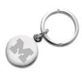 Michigan Sterling Silver Insignia Key Ring - Image 1