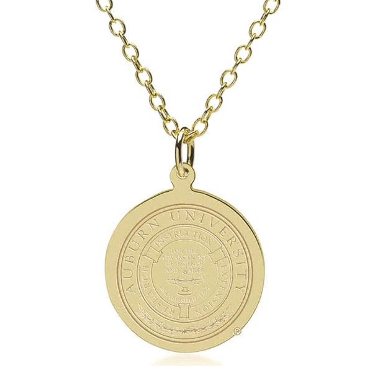 14 karat gold urn necklace