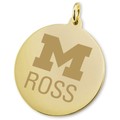 Michigan Ross 18K Gold Charm - Image 2